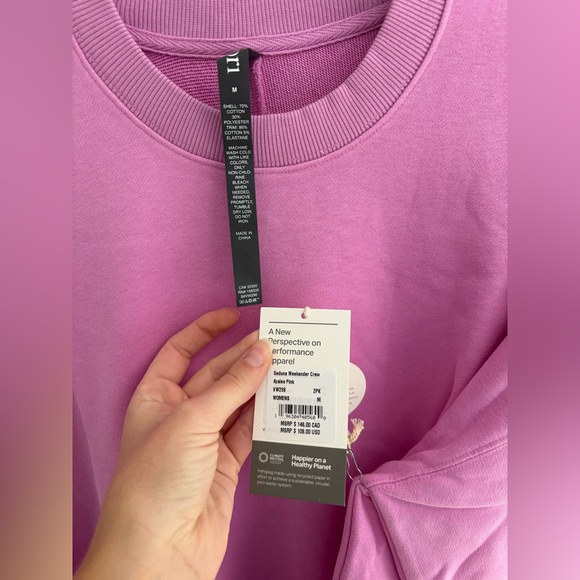 NWT Vuori Sedona Weekender Crew - Azalea Pink RARE - Picture 4 of 7